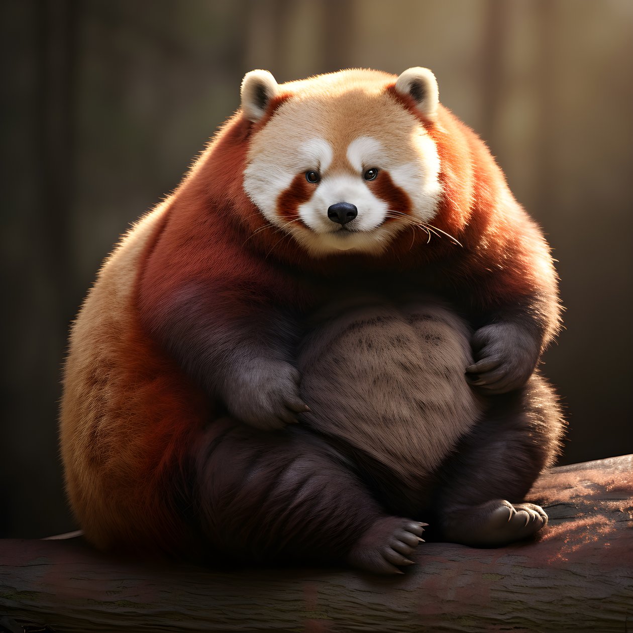 panda rojo niño humano obeso 4 de Kurt Heppke