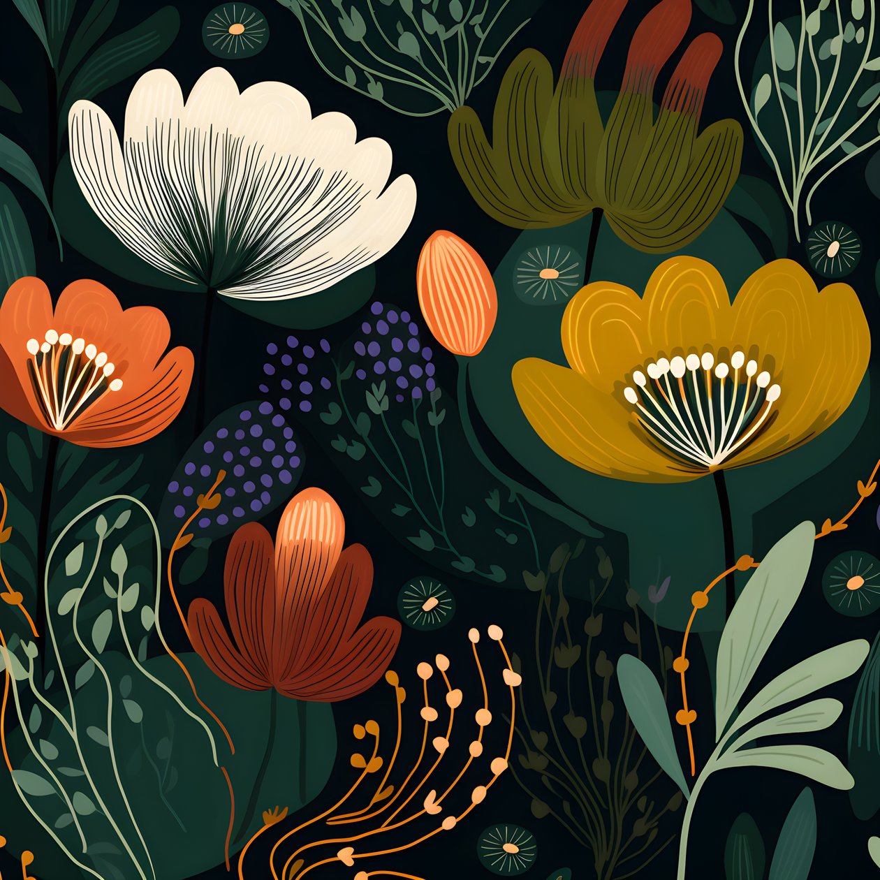 formas abstractas contemporáneas Marimekko 2 de Kurt Heppke