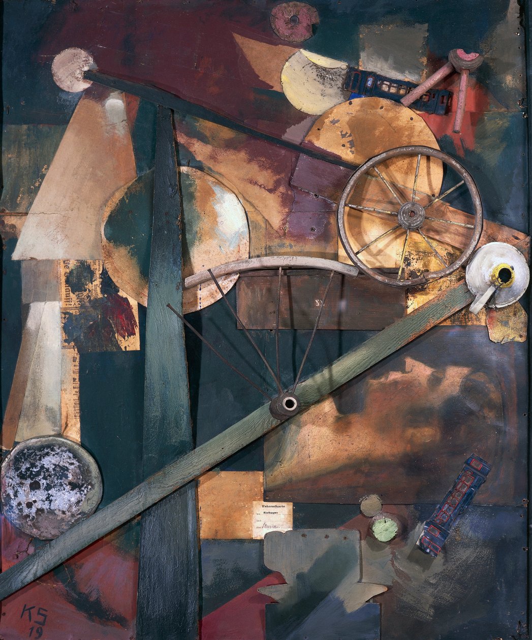 Construcción para damas nobles (Konstrucktion edle fur Frauen) de Kurt Schwitters