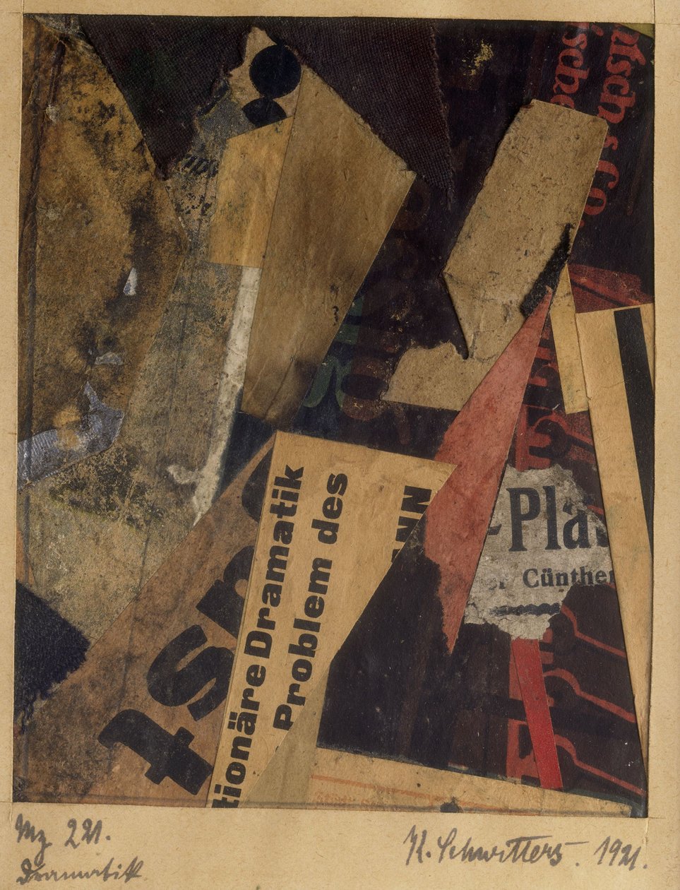 Merz 221, 1921 de Kurt Schwitters