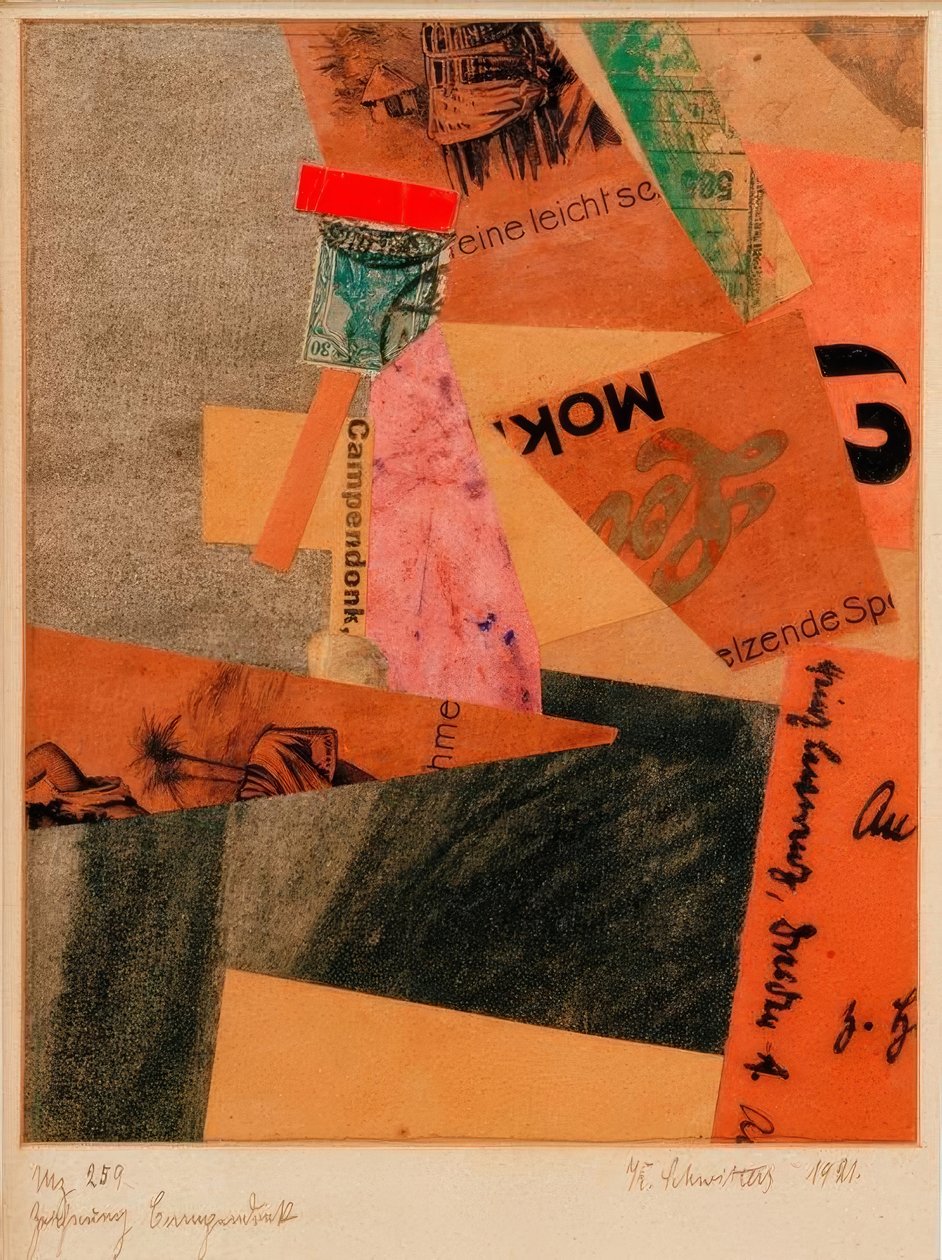 Mz 259 Dibujo Campendonk de Kurt Schwitters