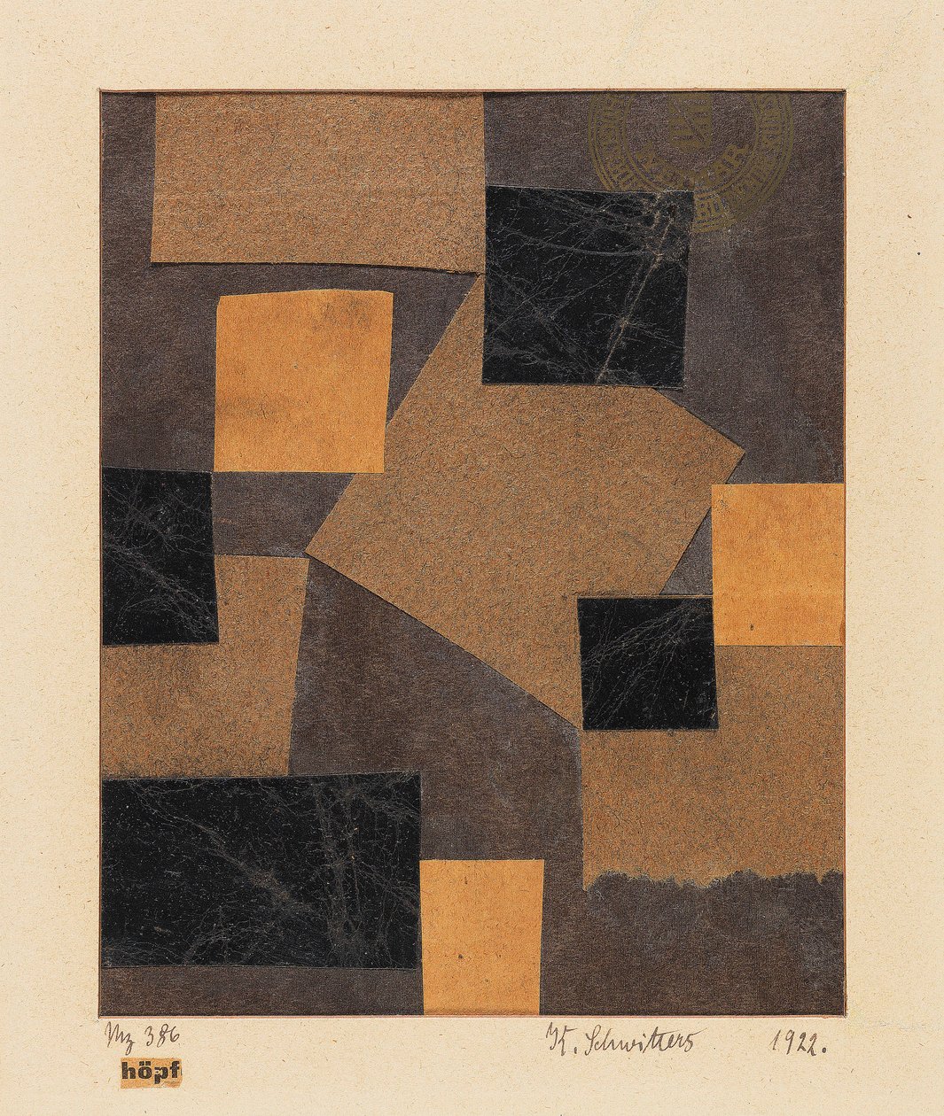 Mz 386 diseño de Hoepf Merz de Kurt Schwitters