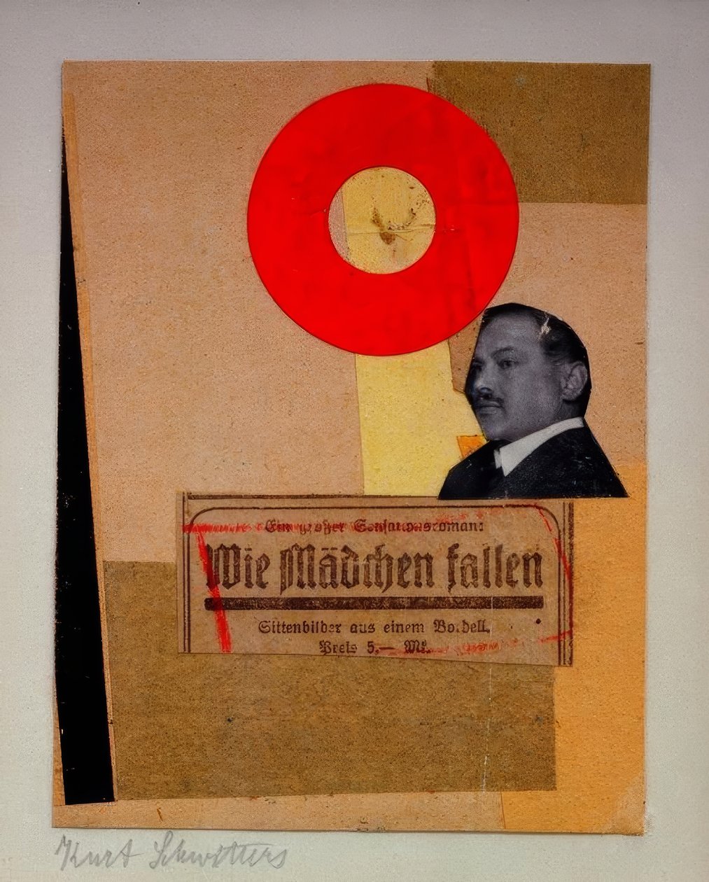 Sin título (Cómo caen las chicas) de Kurt Schwitters