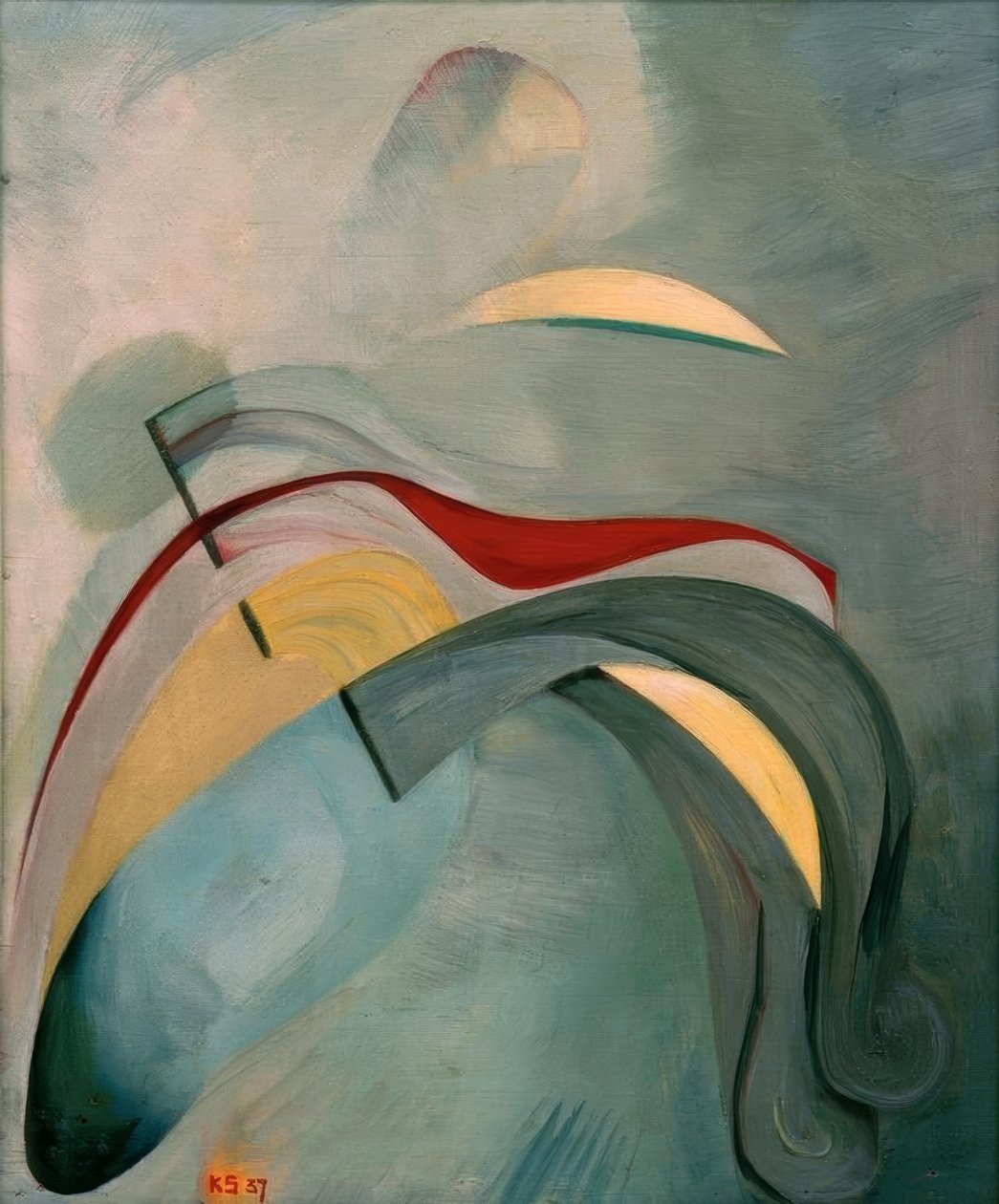 Línea roja (1) de Kurt Schwitters