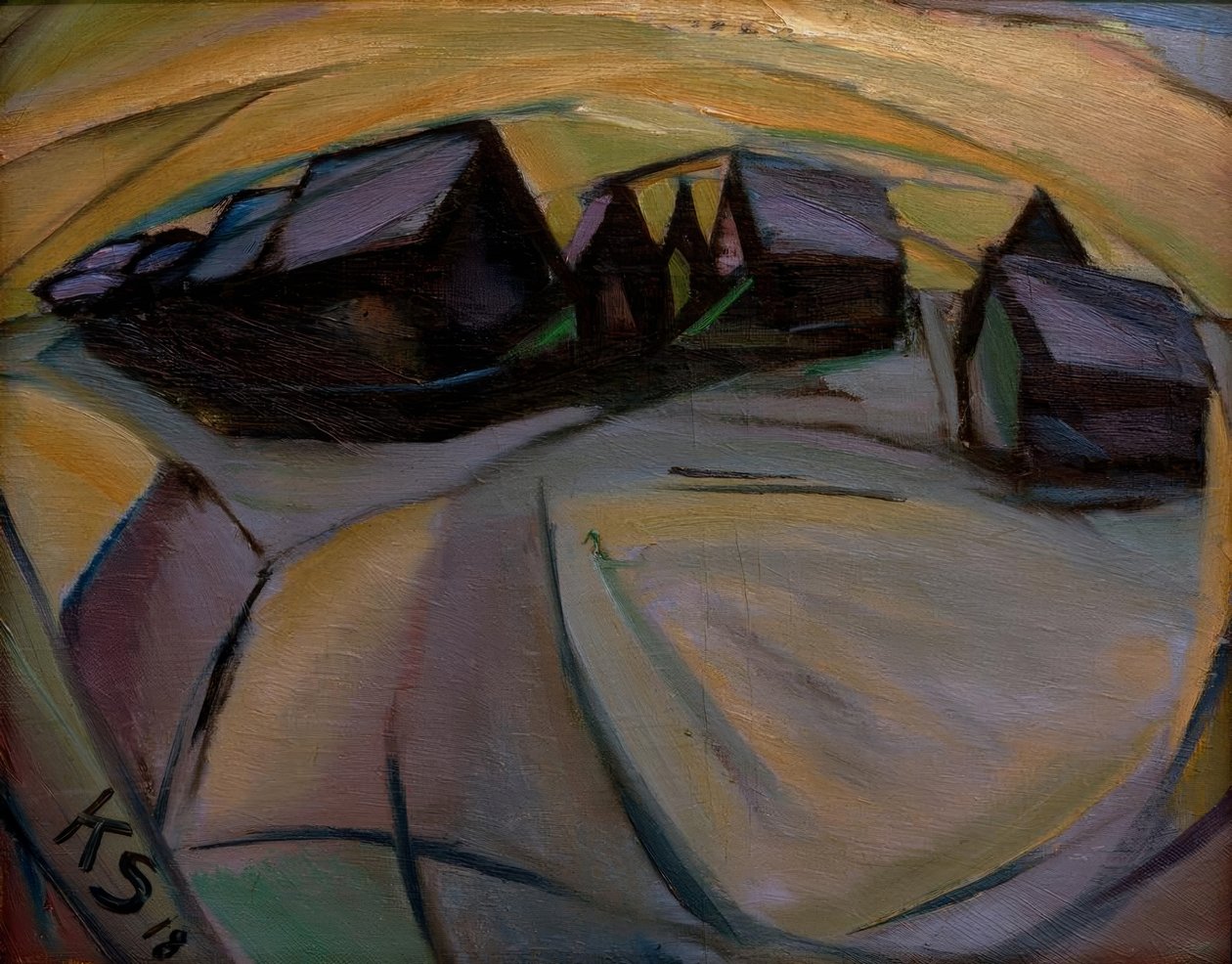 Casas nevadas de Kurt Schwitters