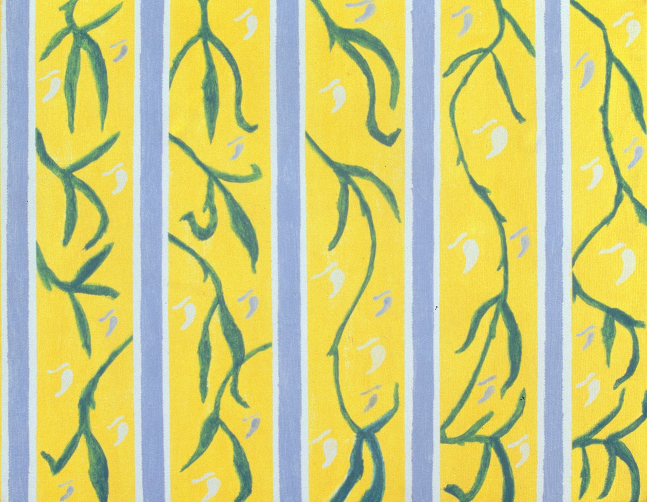 Wallpaper Vines, 2004 (acrílico sobre lienzo) de Kurtis L. Miller
