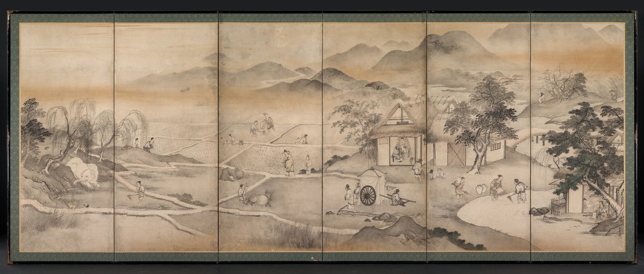 Emperor Yao Visiting Yu Chonghua de Kusumi Morikage