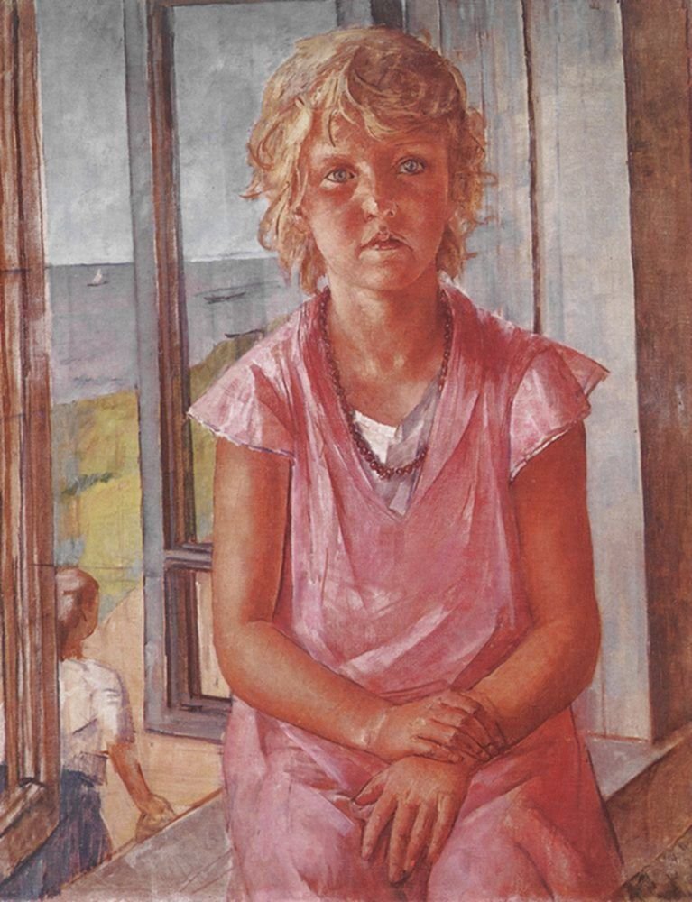 Hija del pescador de Kuzma Petrov Vodkin