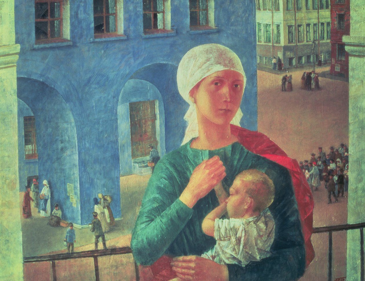 1918 en Petrogrado, 1920 de Kuzma Sergeevich Petrov Vodkin