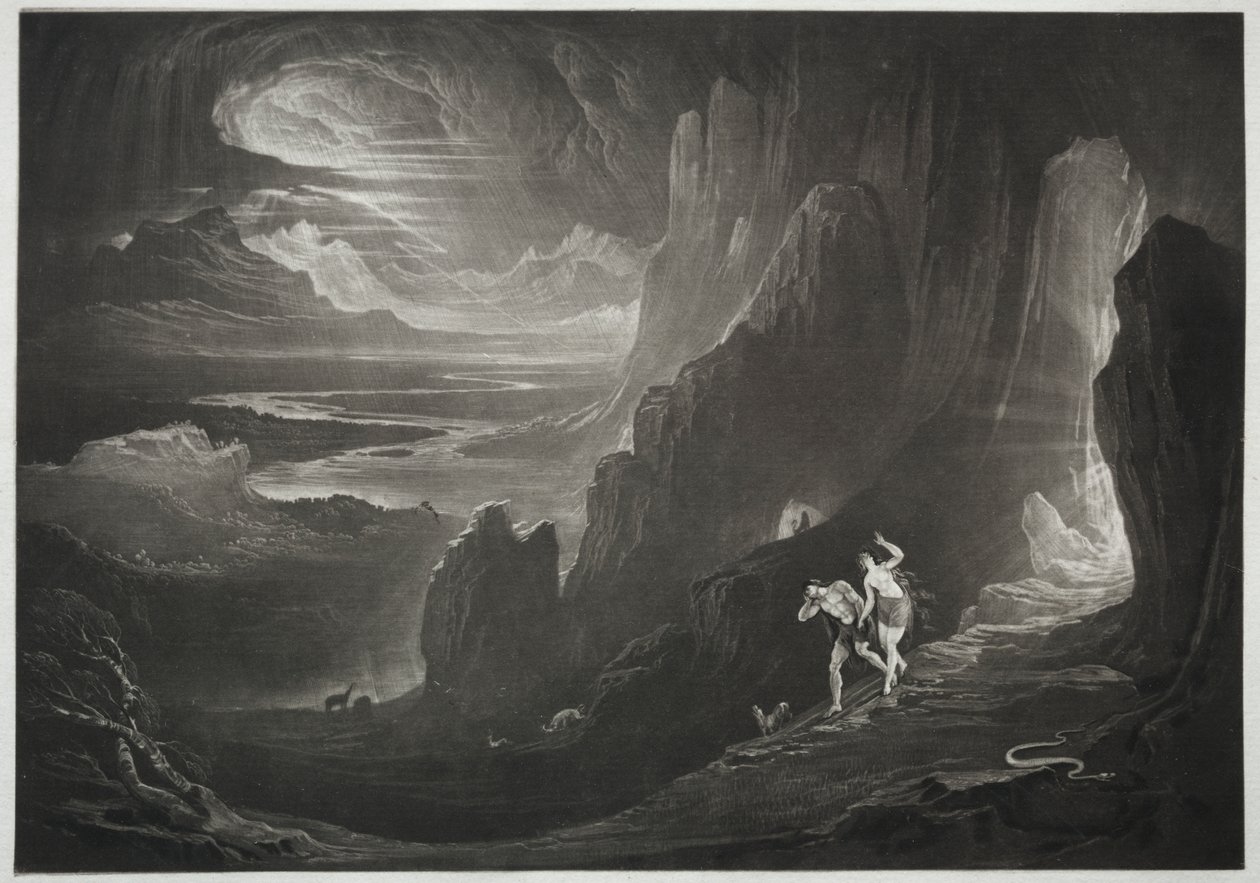 Paradise Lost:  Adam and Eve Driven out of Paradise de Kyūseki Tomonobu
