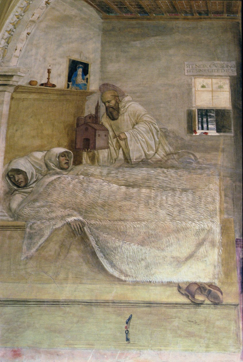 La vida de San Benito (detalle) de L. and Sodoma, G. Signorelli