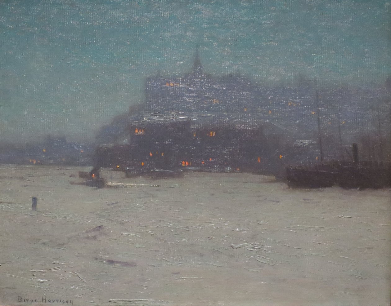 Quebec desde el puerto, c. 1910, Museo High de Lowell Birge Harrison