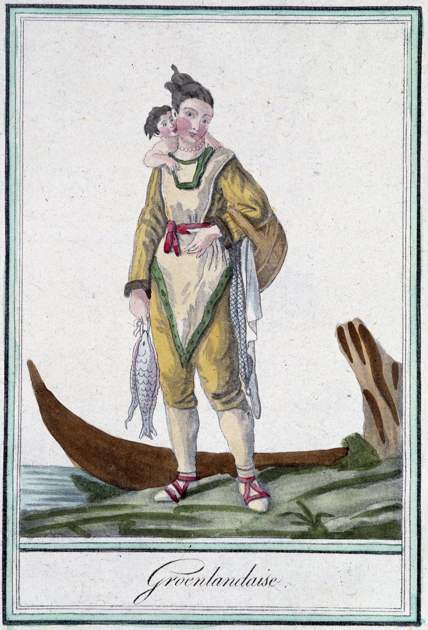 Groenlandesa - en "Enciclopedia de Viajes" por J. Grasset Saint Sauveur, ed. Deroy, París de L.F. Labrousse