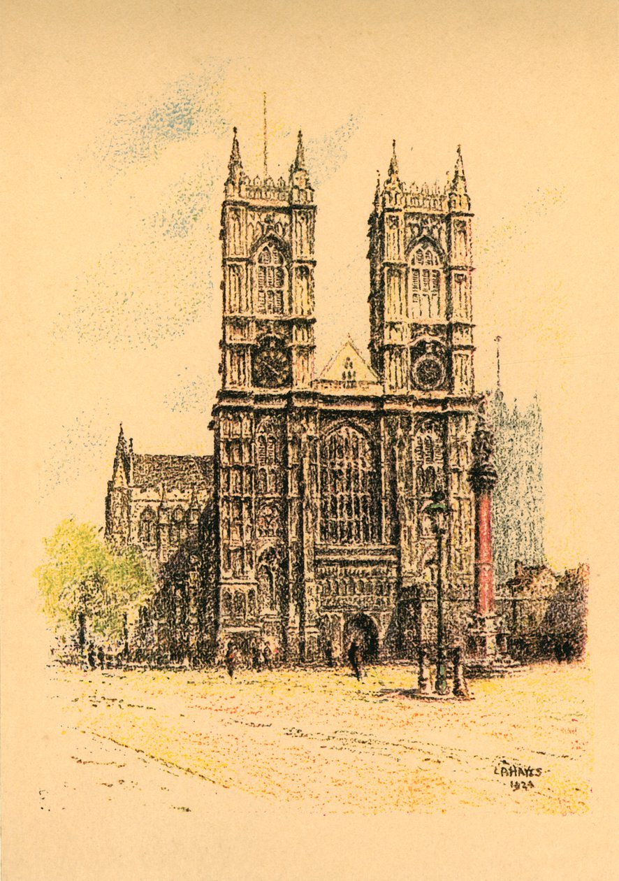 Abadía de Westminster, 1924 de L. A. Hayes