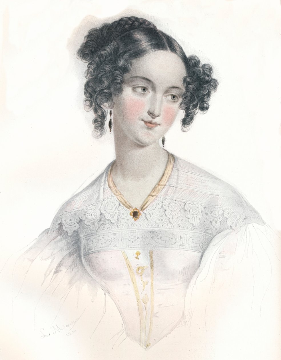 Mary Teresa, esposa del decimosexto conde de Shrewsbury, 1834 de L Mansion