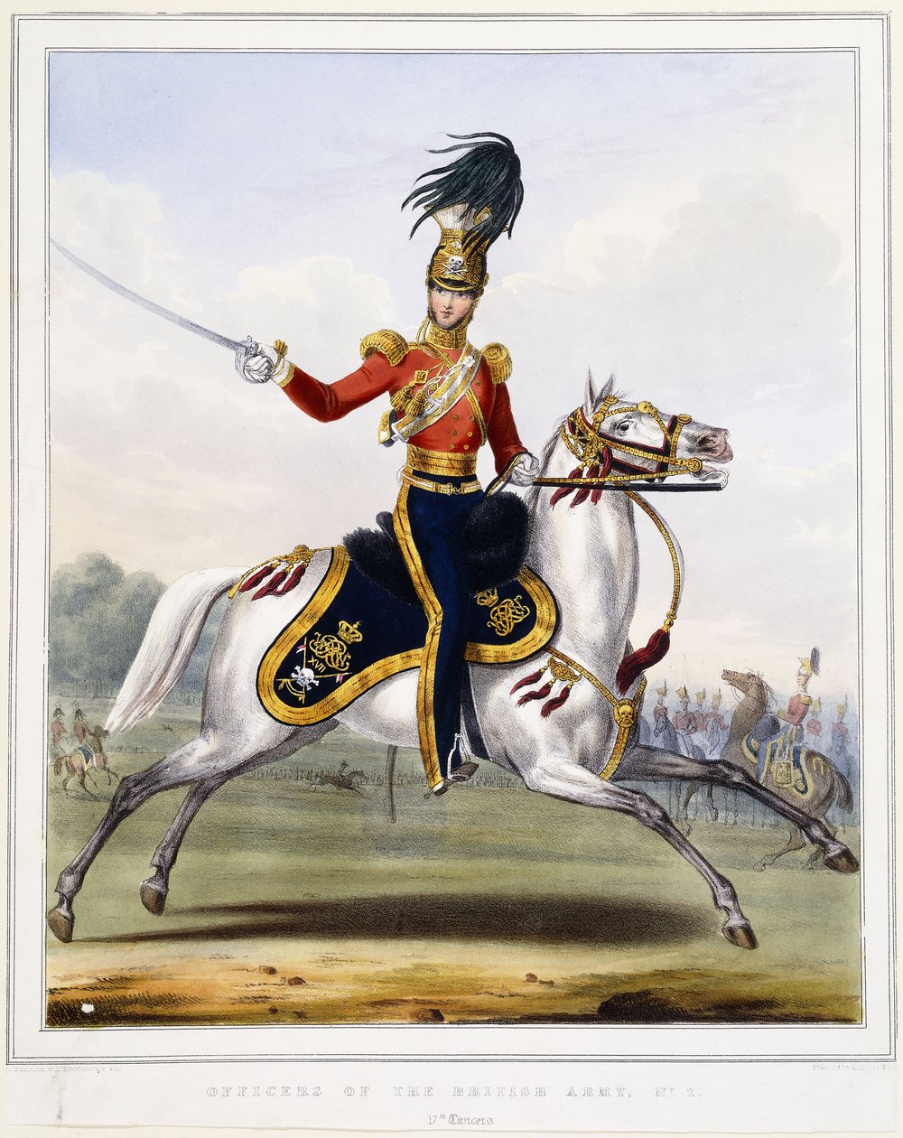 Un oficial de los 17 lanceros a caballo, 1833-1836 de L. and Eschauzier Mansion
