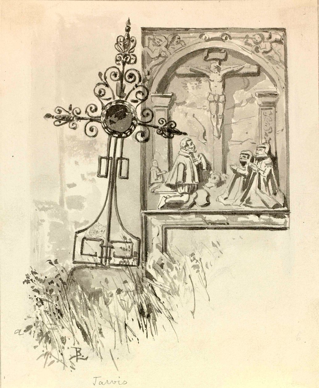 Lápida en el cementerio de Trbizun de Ladislav Benesch