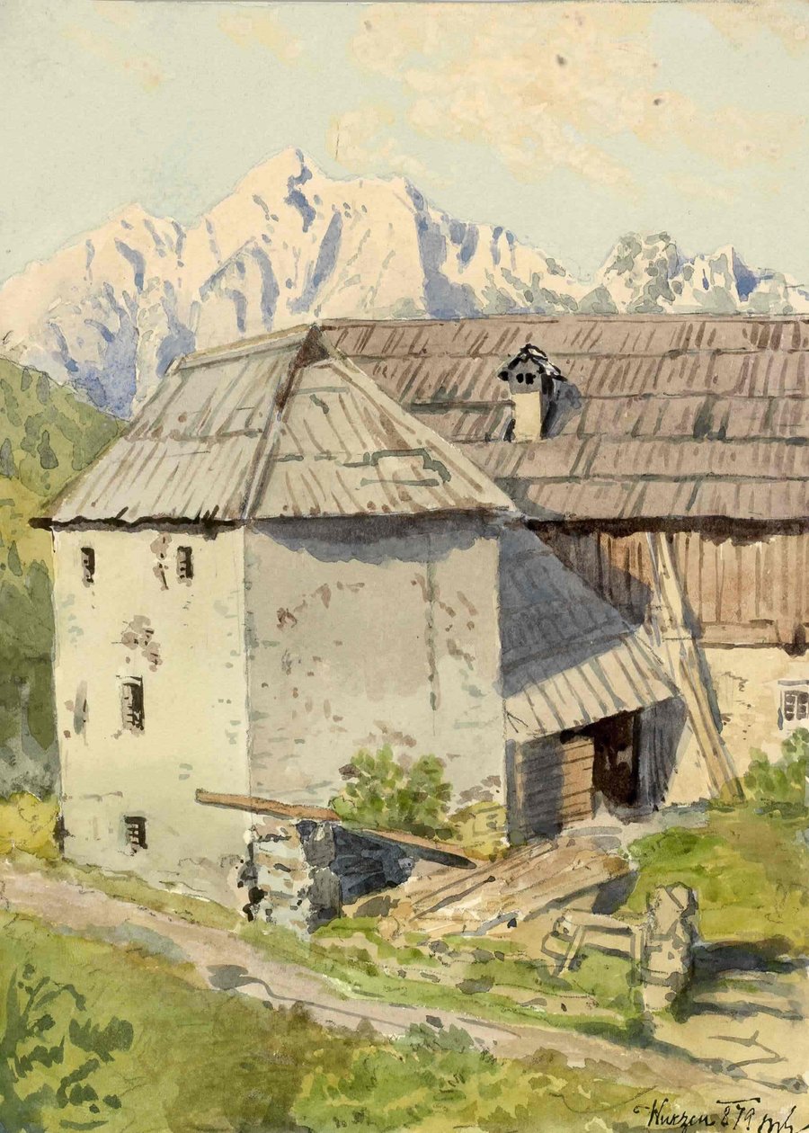 Podkoren con Ponco en el fondo de Ladislav Benesch