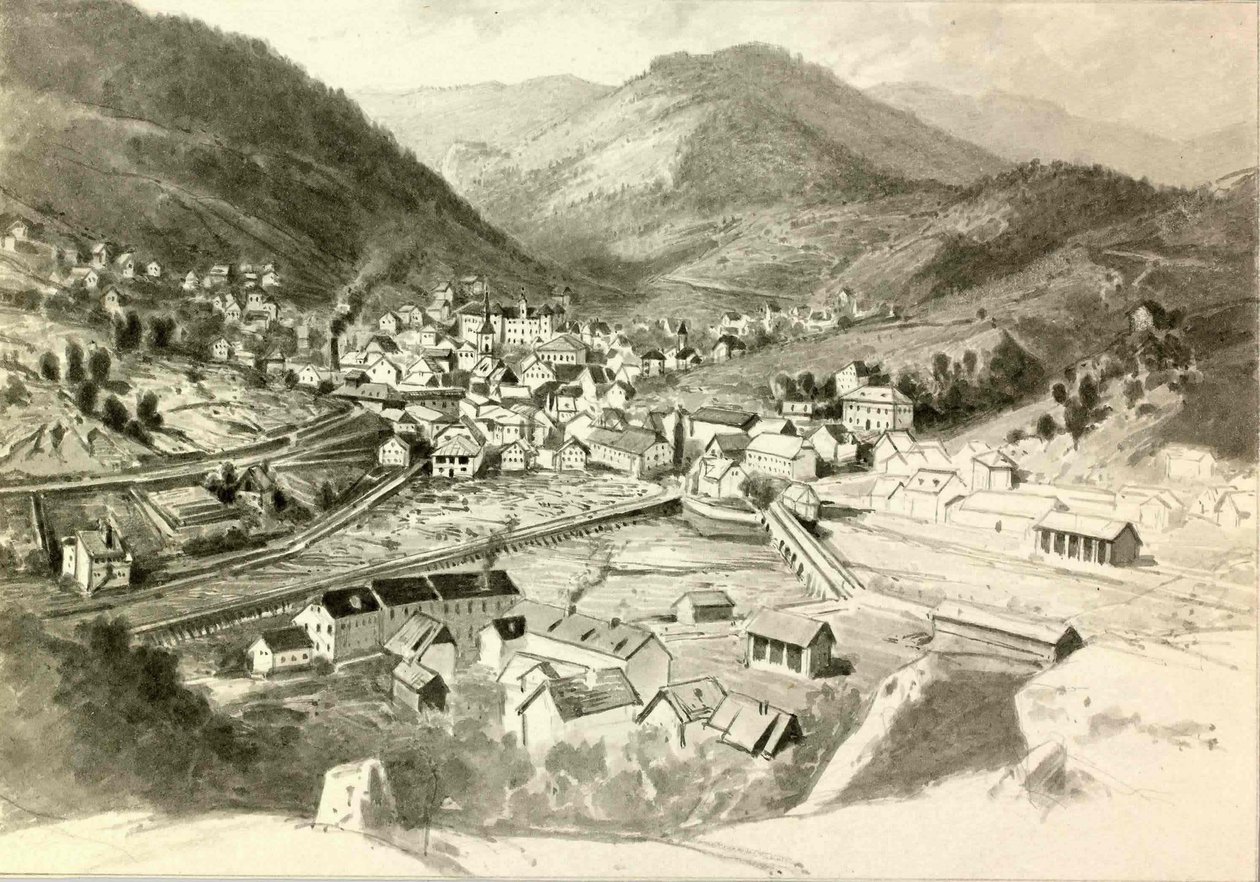 Vista de Idrija de Ladislav Benesch
