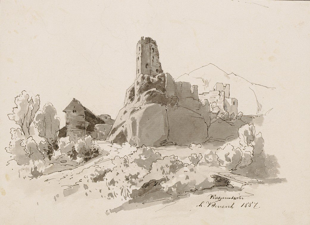 Ruinas del castillo Kamen en Begunje II de Ladislav Benesch