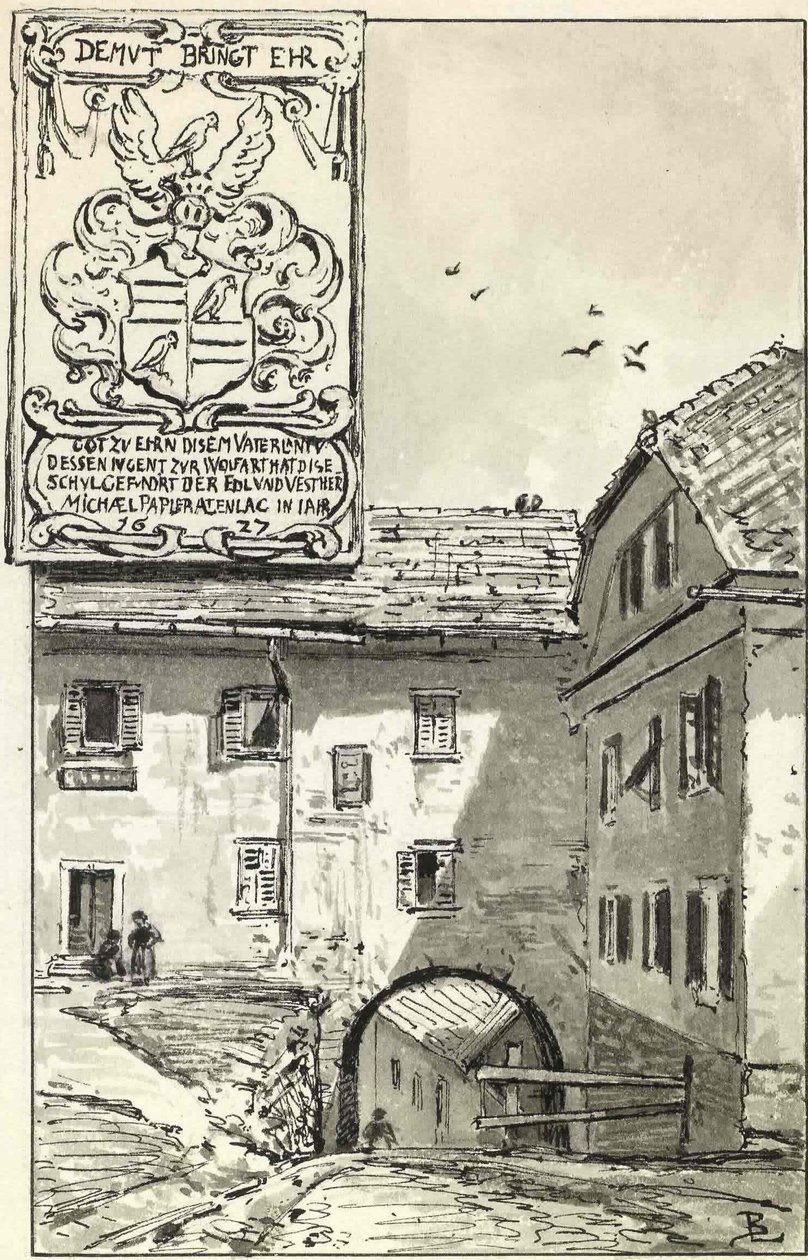 Vieja escuela en Skofja Loka de Ladislav Benesch