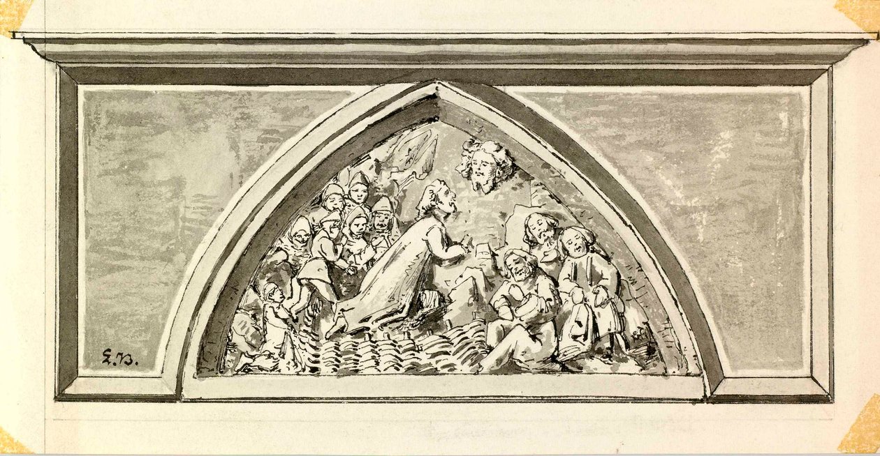 Tímpano del Portal de la Iglesia Parroquial en Kranj de Ladislav Benesch