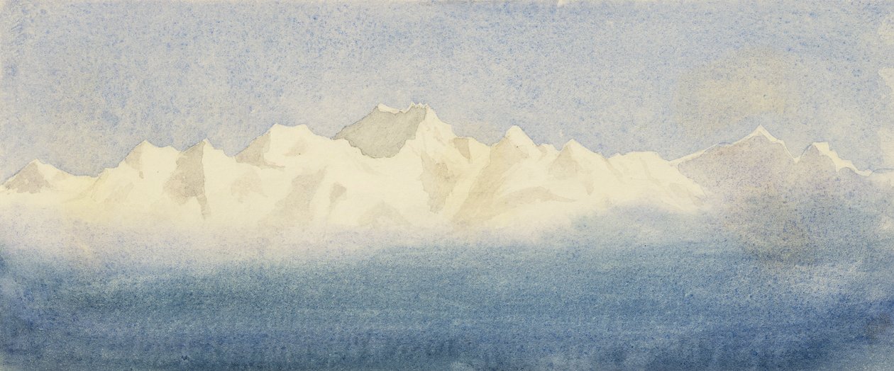 Paisaje alpino, 1875 de Lady Emma Crichton
