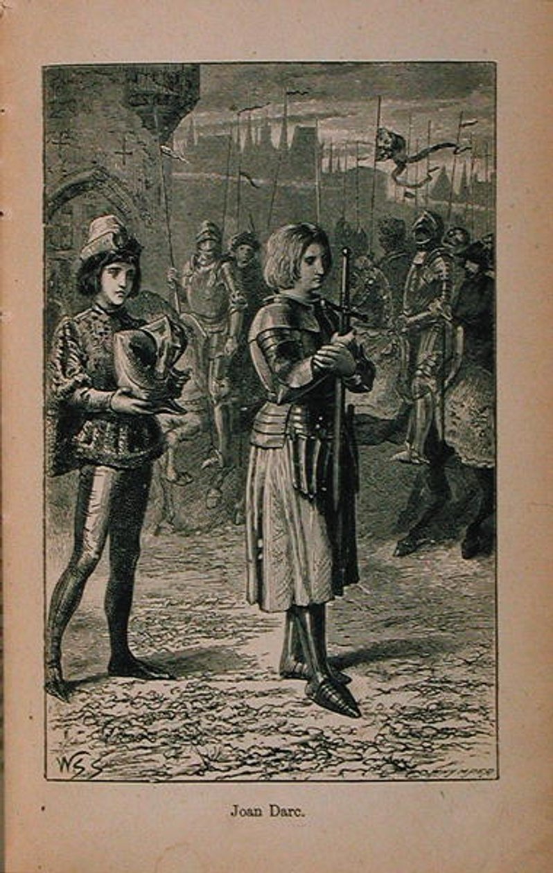 Juana de Arco (c.1412-31) ilustración de la Historia de Francia de Little Arthur: Desde los primeros tiempos hasta la caída del Segundo Imperio, publicada en 1899 de Lady M. Chalcott