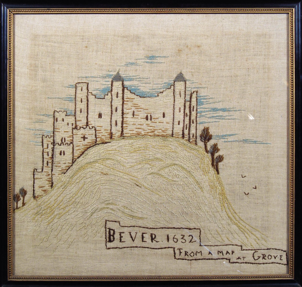 Tapiz del Segundo Castillo, después de un original de 1632 de Lady Victoria Manners