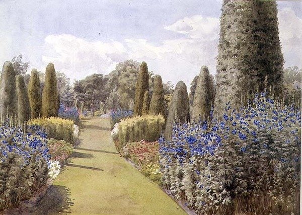 El borde herbáceo de Lady Alice Willoughby