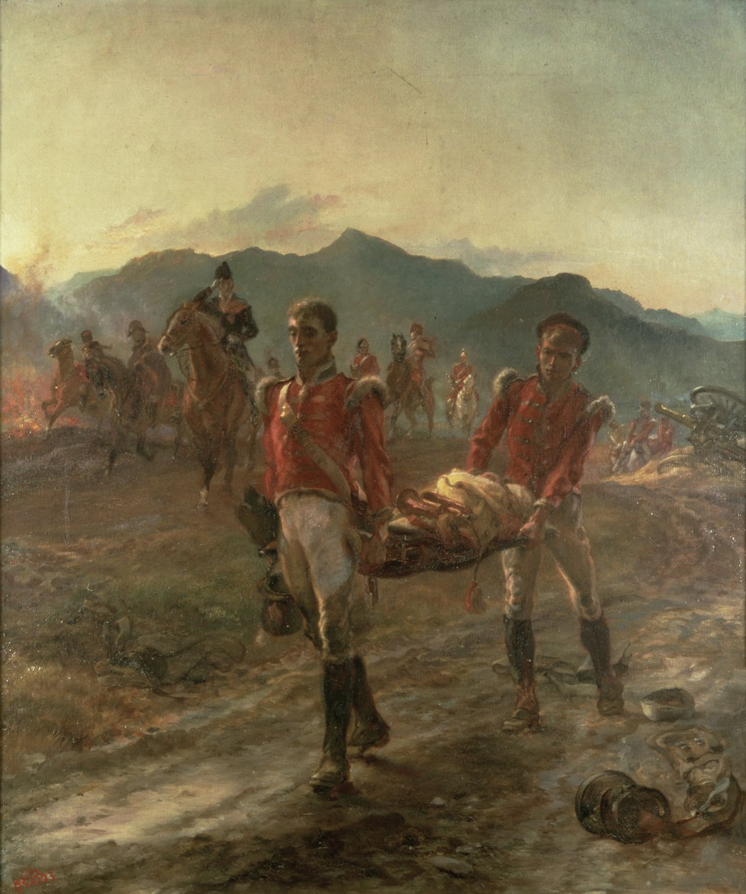 La mañana después de la batalla de Talavera (1809) de Lady Butler