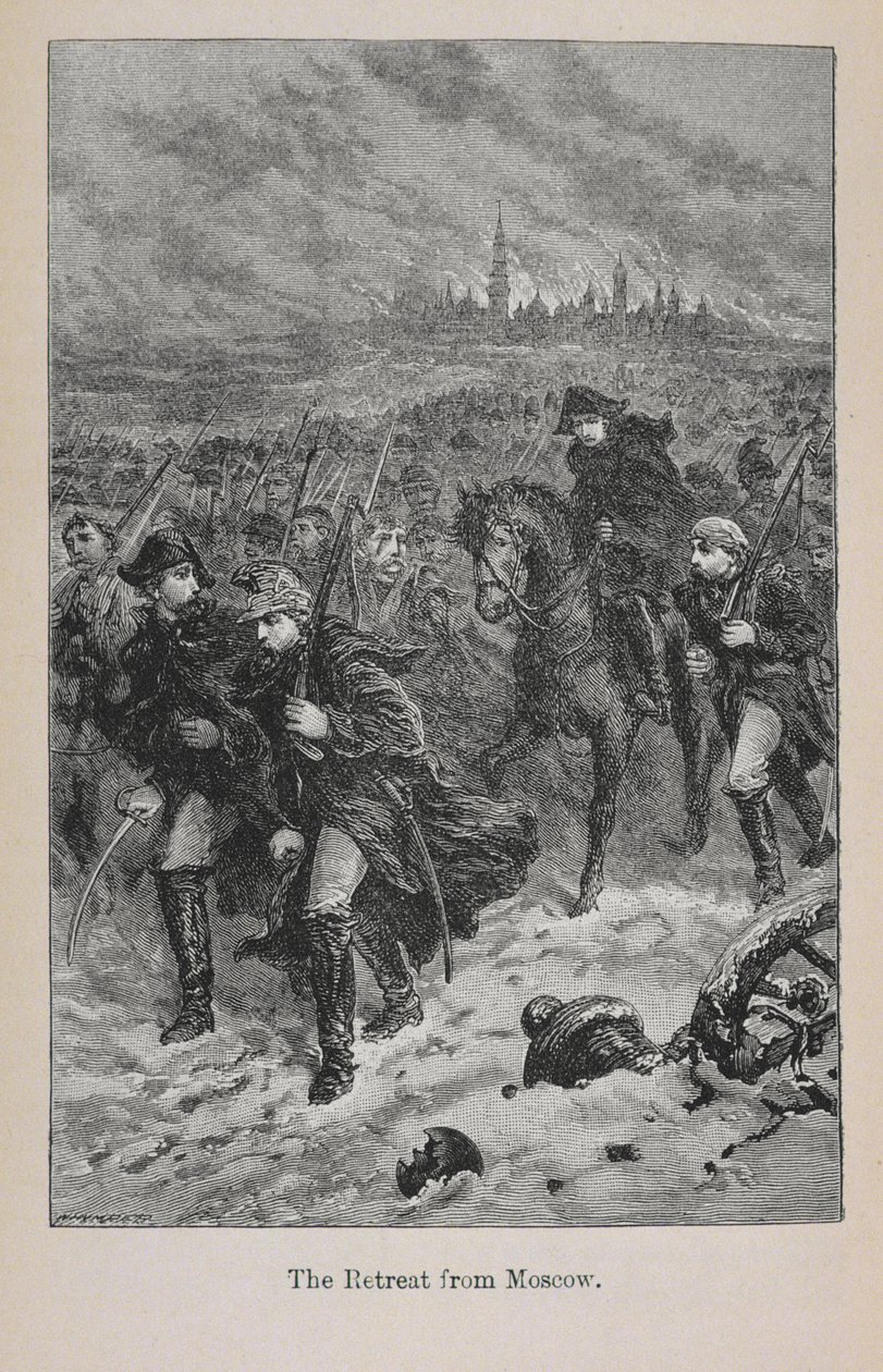 Retirada de Moscú, ilustración de 