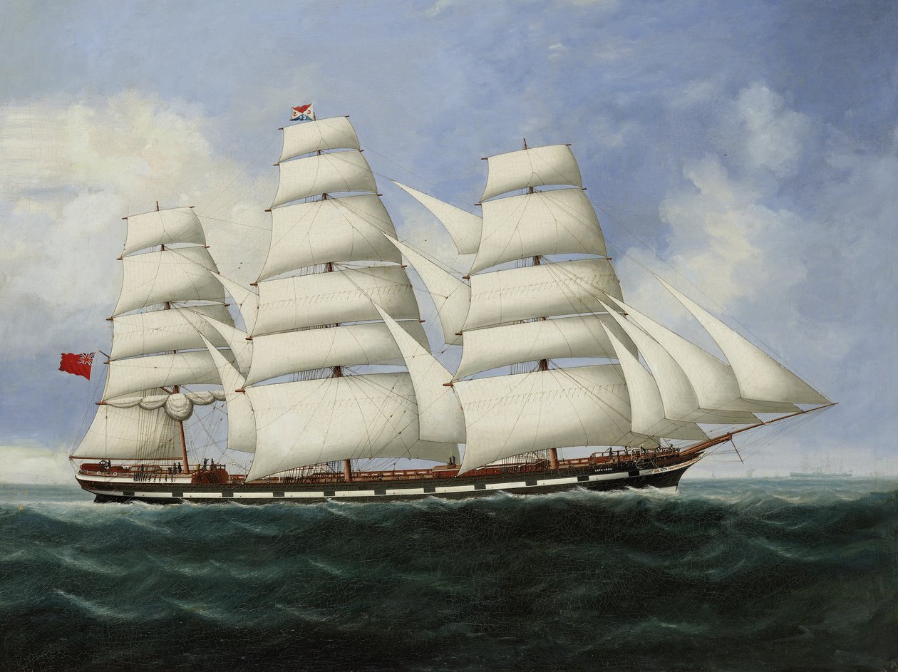 El mercante "Loch Long" a toda vela en alta mar de Lai Fong