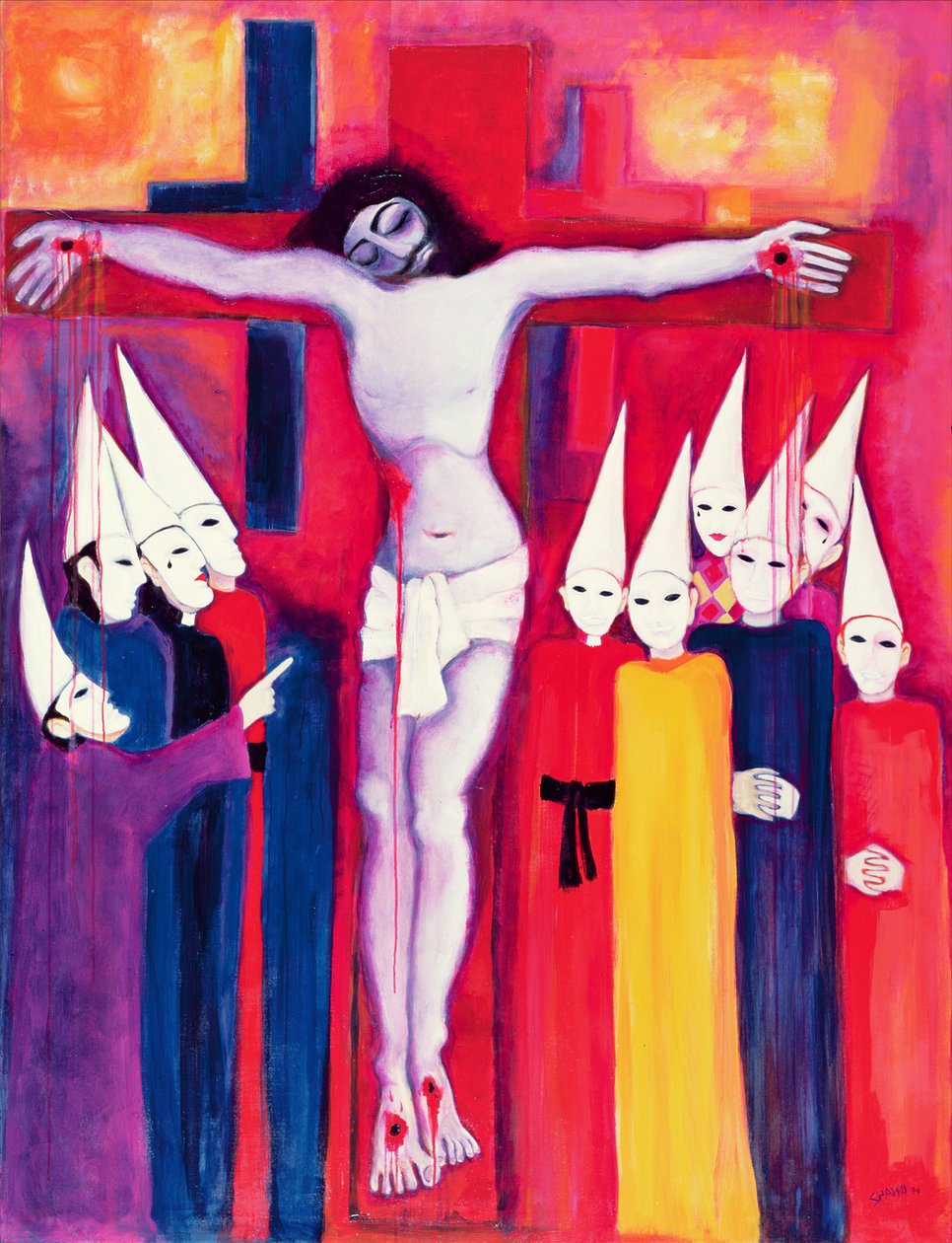 Cristo y los Políticos de Laila Shawa