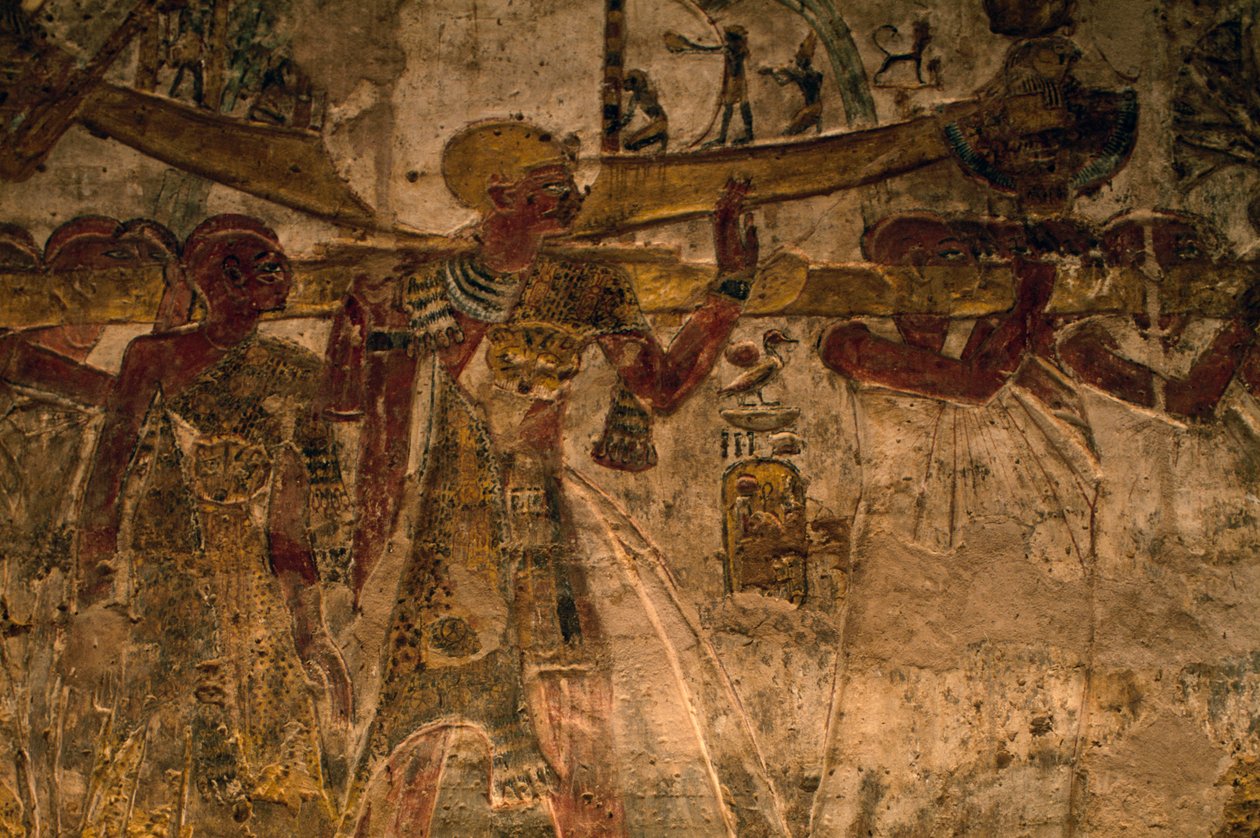 Bajorrelieve del templo de Derr, Baja Nubia, Egipto, civilización egipcia, Nuevo Reino, Dinastía XIX de Amadeo (after) Modigliani