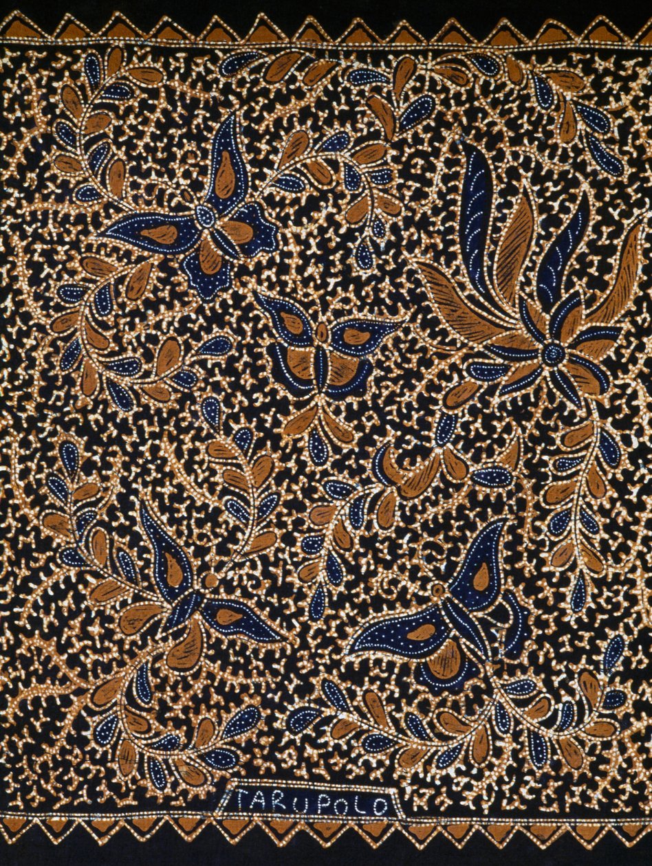 Batik con decoración tradicional de mariposas y flores, Java, Indonesia (detalle) de Amadeo (after) Modigliani