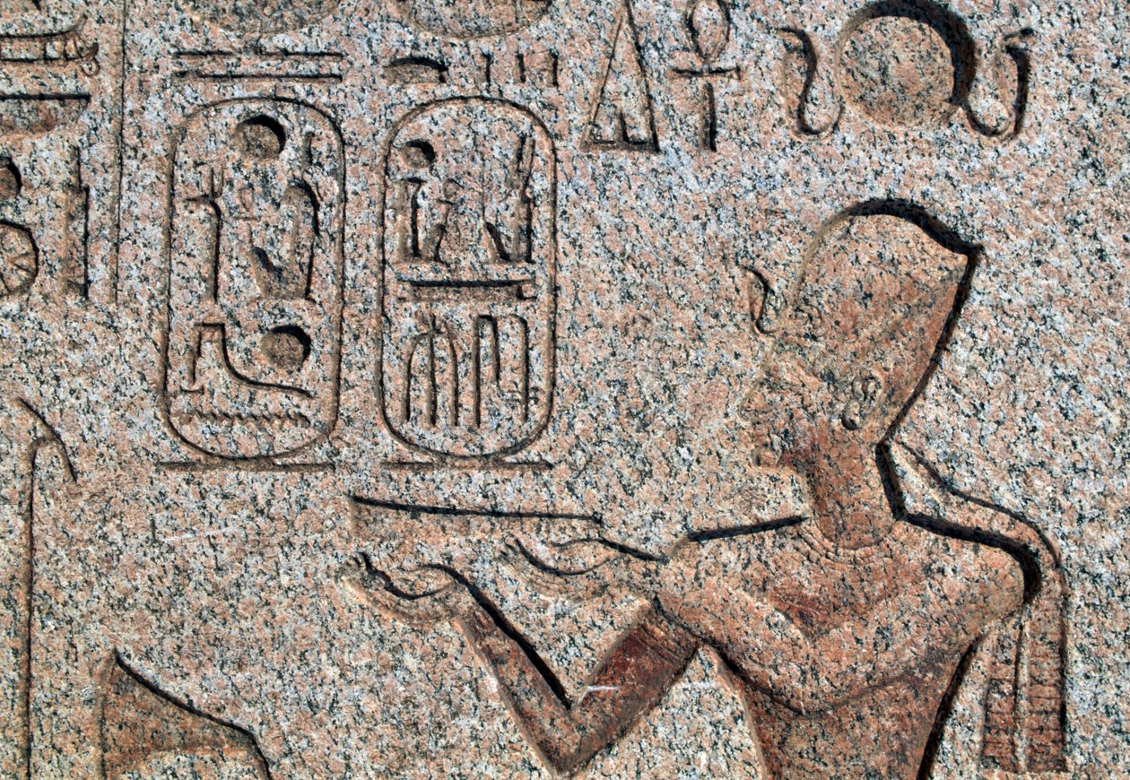 Obelisco con relieves e inscripciones de Ramsés II, Gran Templo de Amón, Tanis, Egipto, civilización egipcia, Nuevo Reino, Dinastía XIX de Amadeo (after) Modigliani