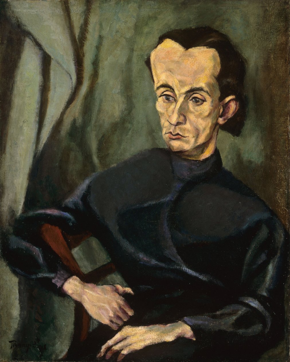 Retrato de Lajos Kassak de Lajos Tihanyi