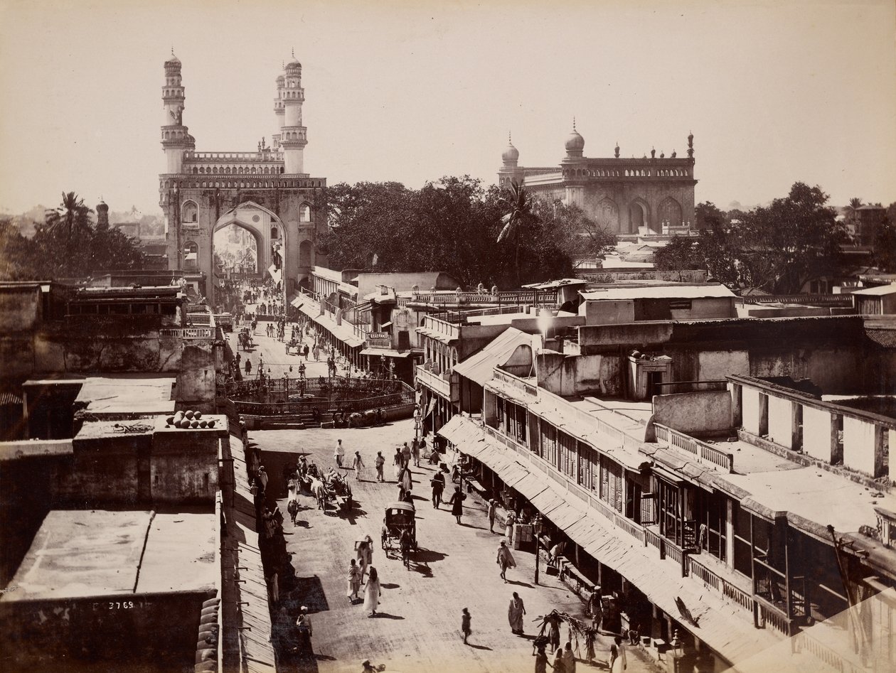 Calle Principal, Hyderabad de Lala Deen Dayal