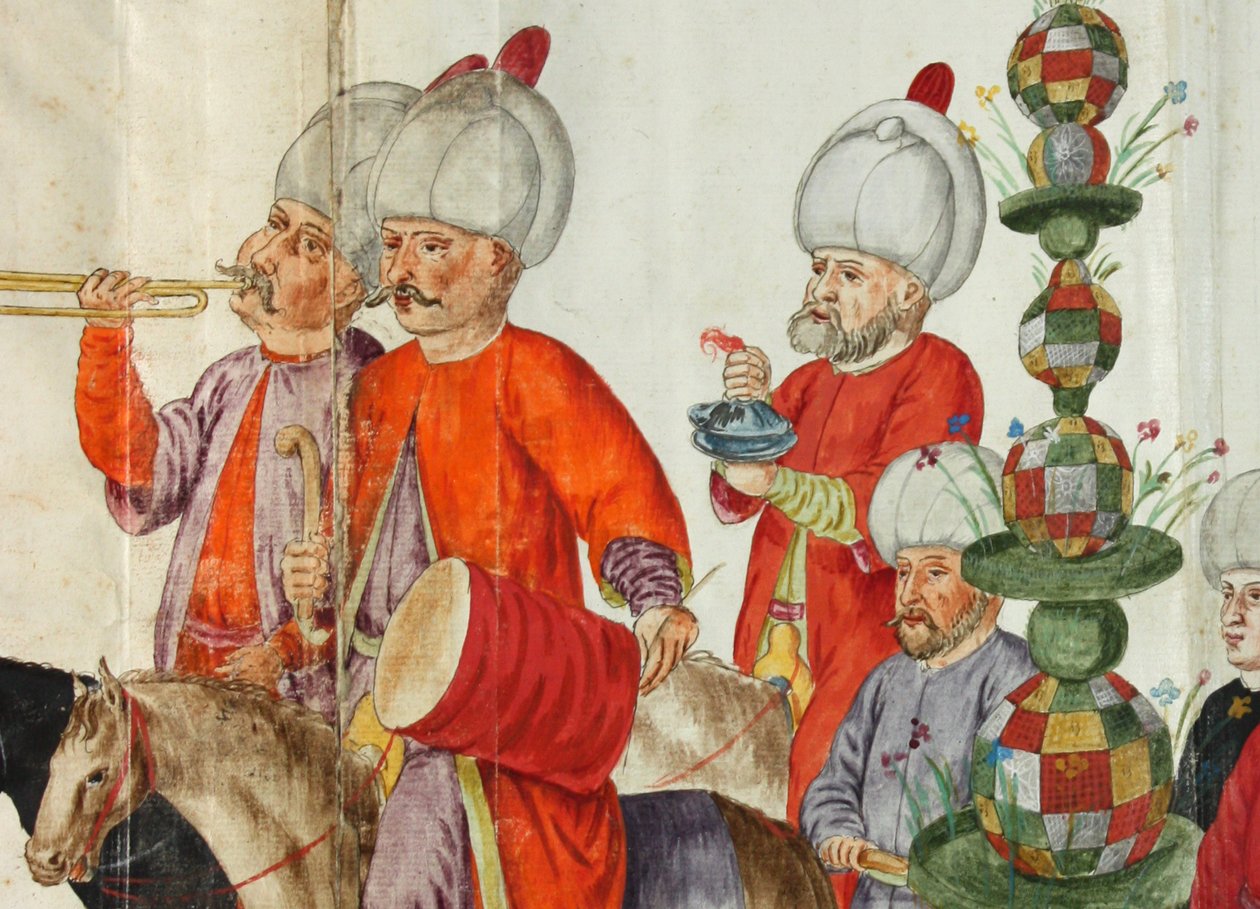Ilustración del Kostumbuch de Lambert de Vos de 1574, ahora en la Staats- und Universitätsbibliothek Bremen de Lambert de Vos de Vos