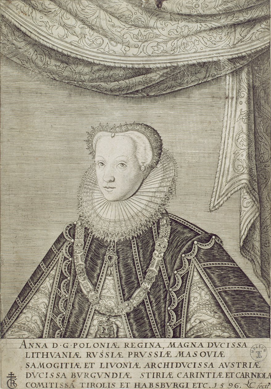 Ana de Habsburgo (1573-98) Reina de Polonia, 1596 de Lambert Cornelis