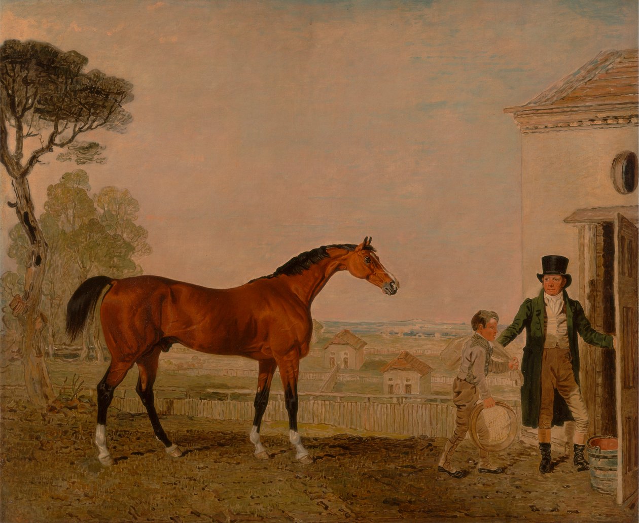 Sultán" en la yeguada del marqués de Exeter, Burghley House de Lambert Marshall