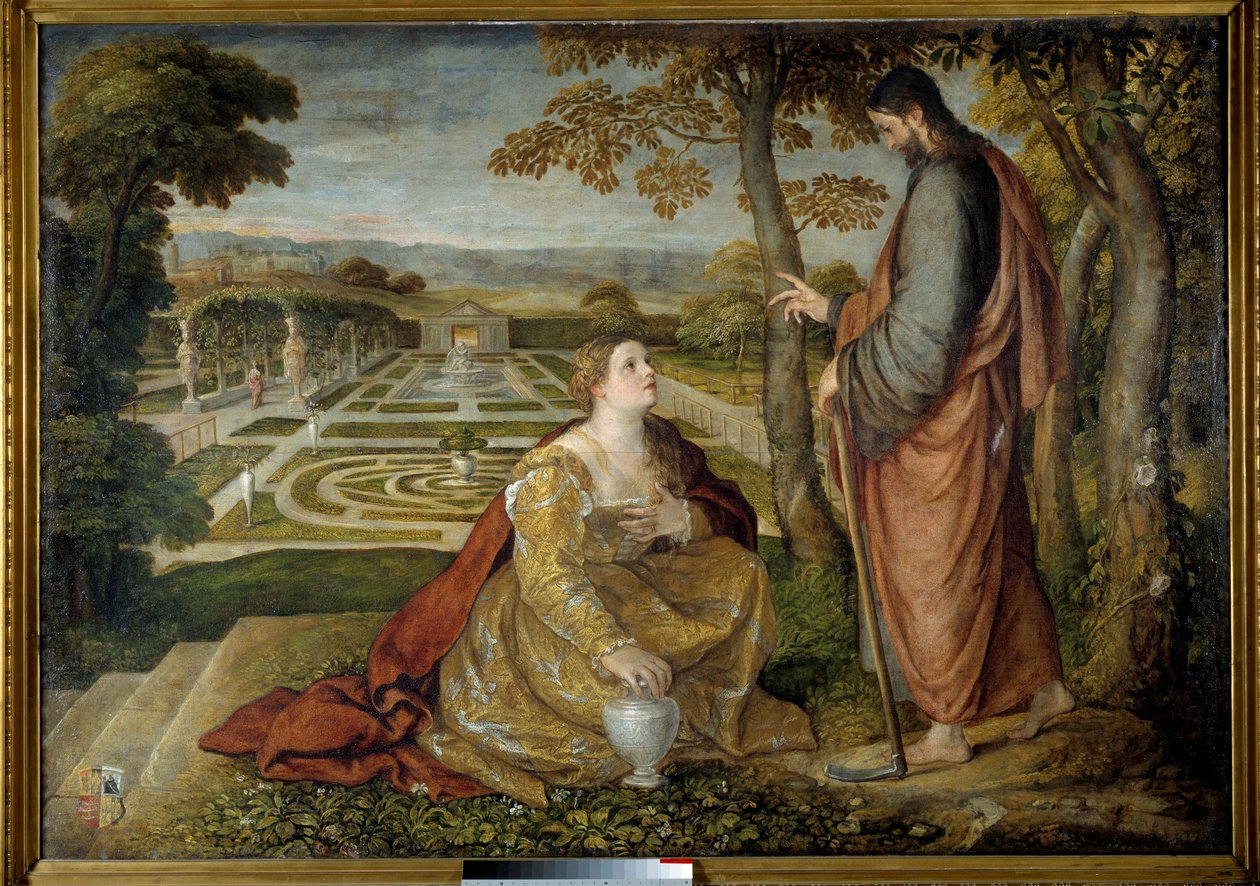 Noli Me Tangere Cristo y María Magdalena de Lambert Sustris