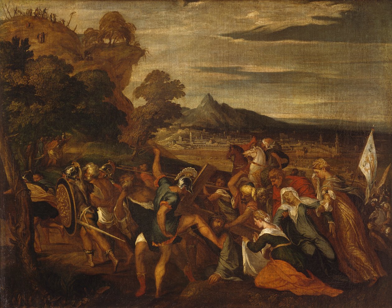 Camino del Calvario, de Lambert Sustris (hacia 1515-después de 1560) de Lambert Sustris