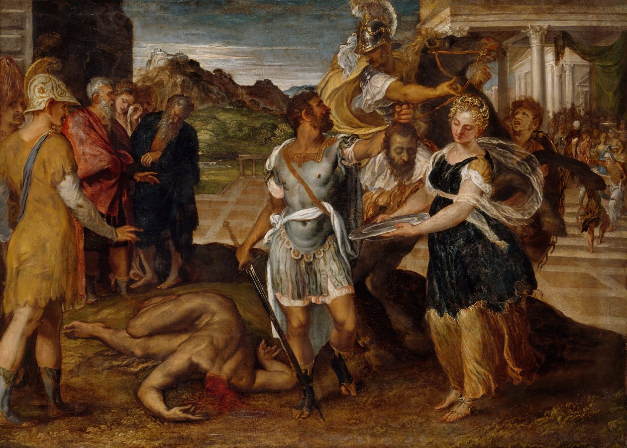 La ejecución de San Juan Bautista, siglo XVI de Lambert Sustris