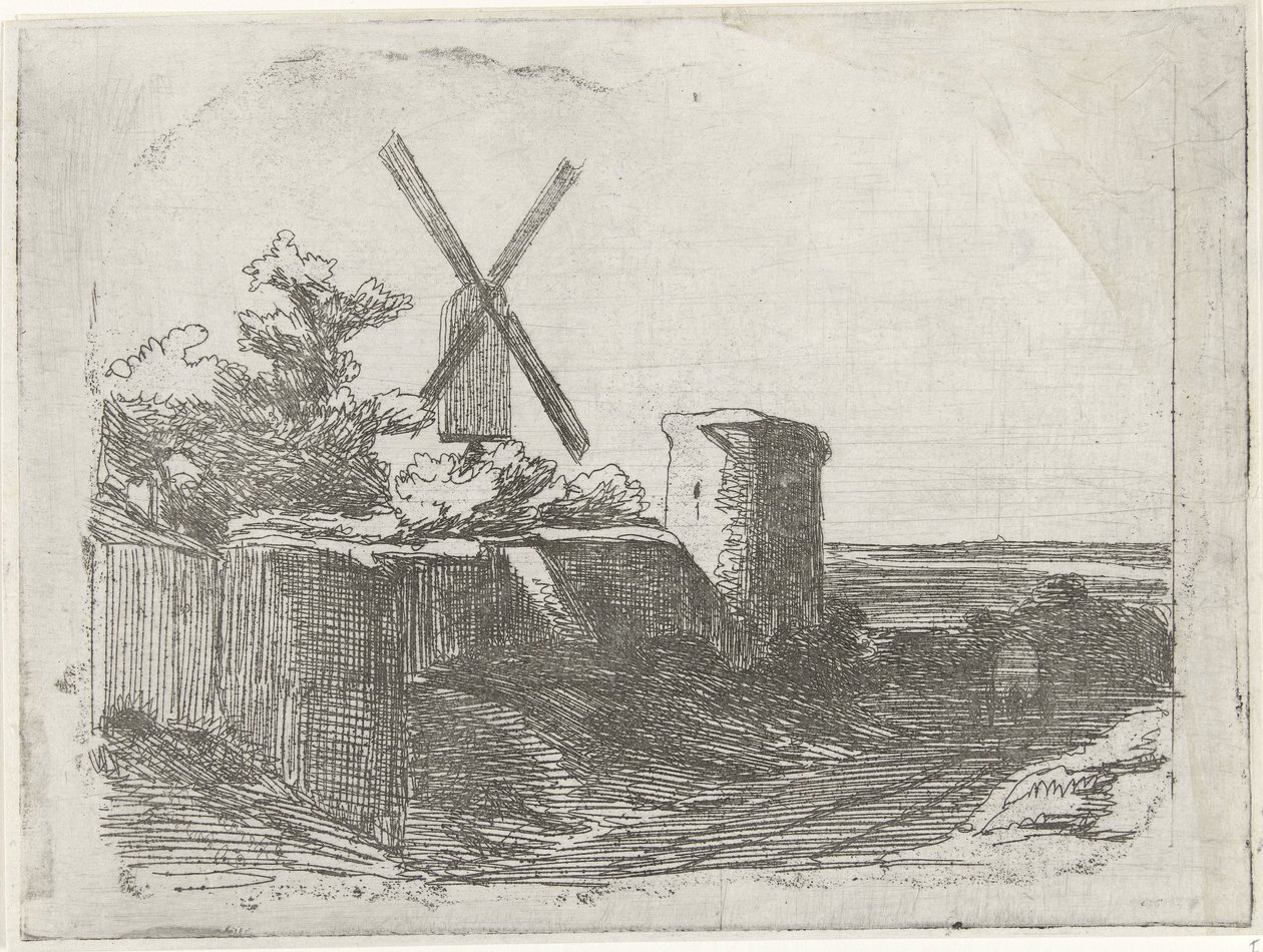 ruina con molino de Lambertus  Hardenberg