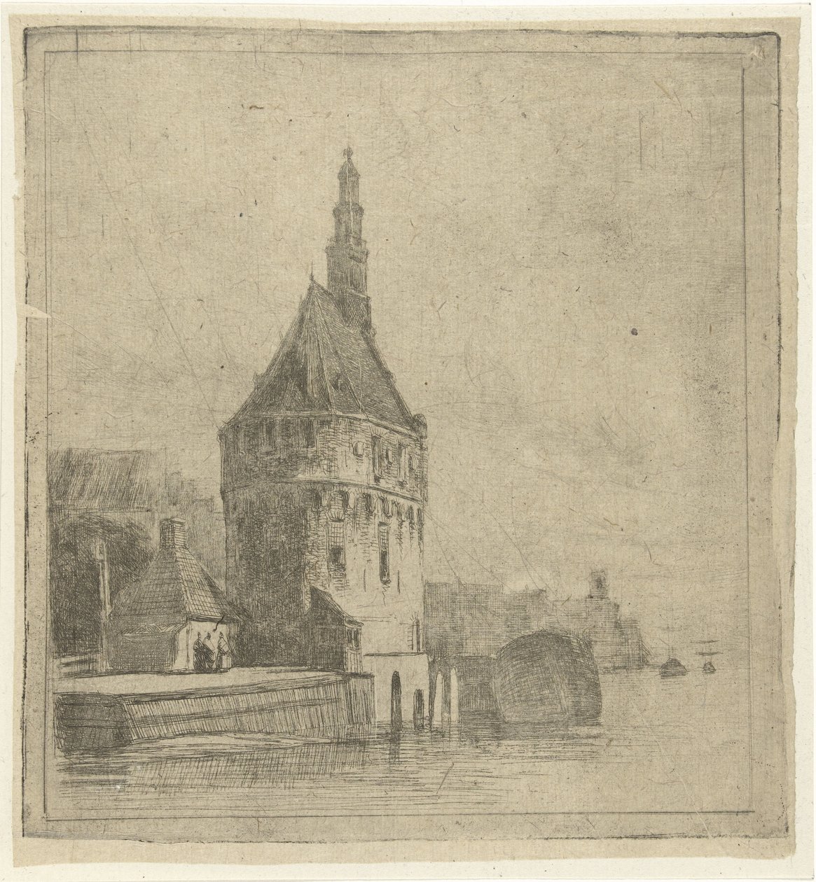torre sobre el agua de Lambertus  Hardenberg