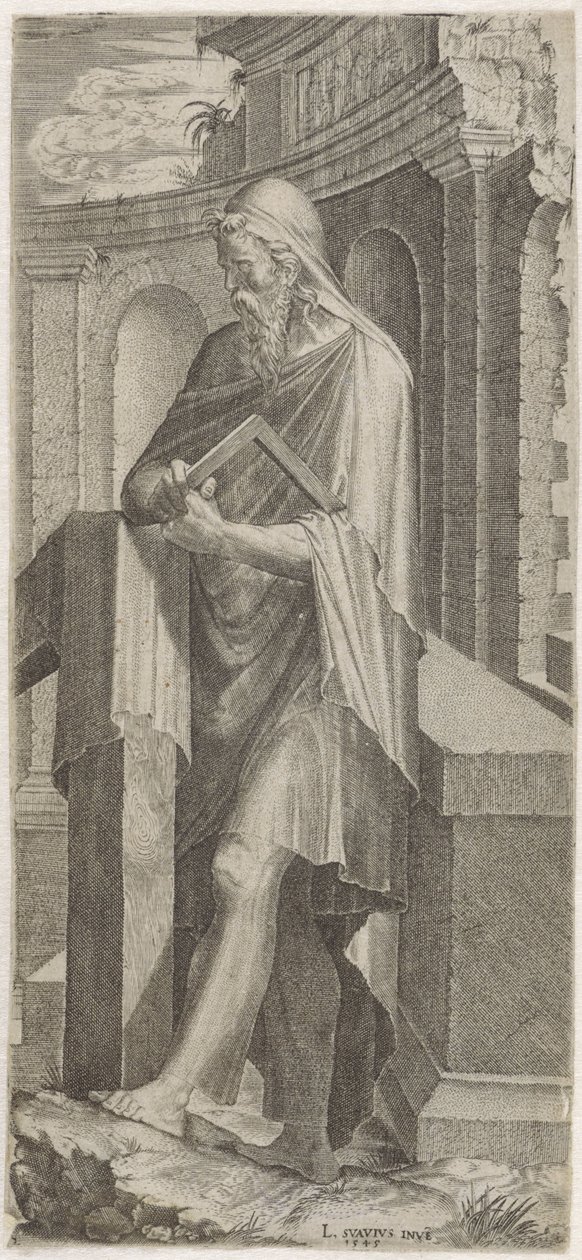 Apóstol Judas Tadeo Cristo, los Doce Apóstoles y Pablo (título de la serie) de Lambertus Suavius