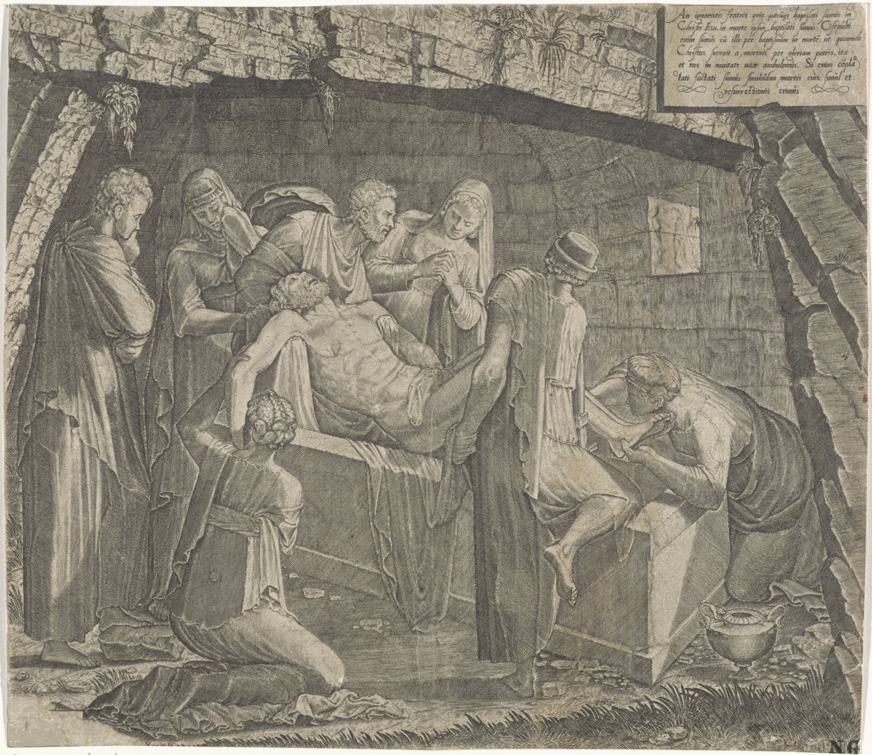 Entierro de Cristo de Lambertus Suavius