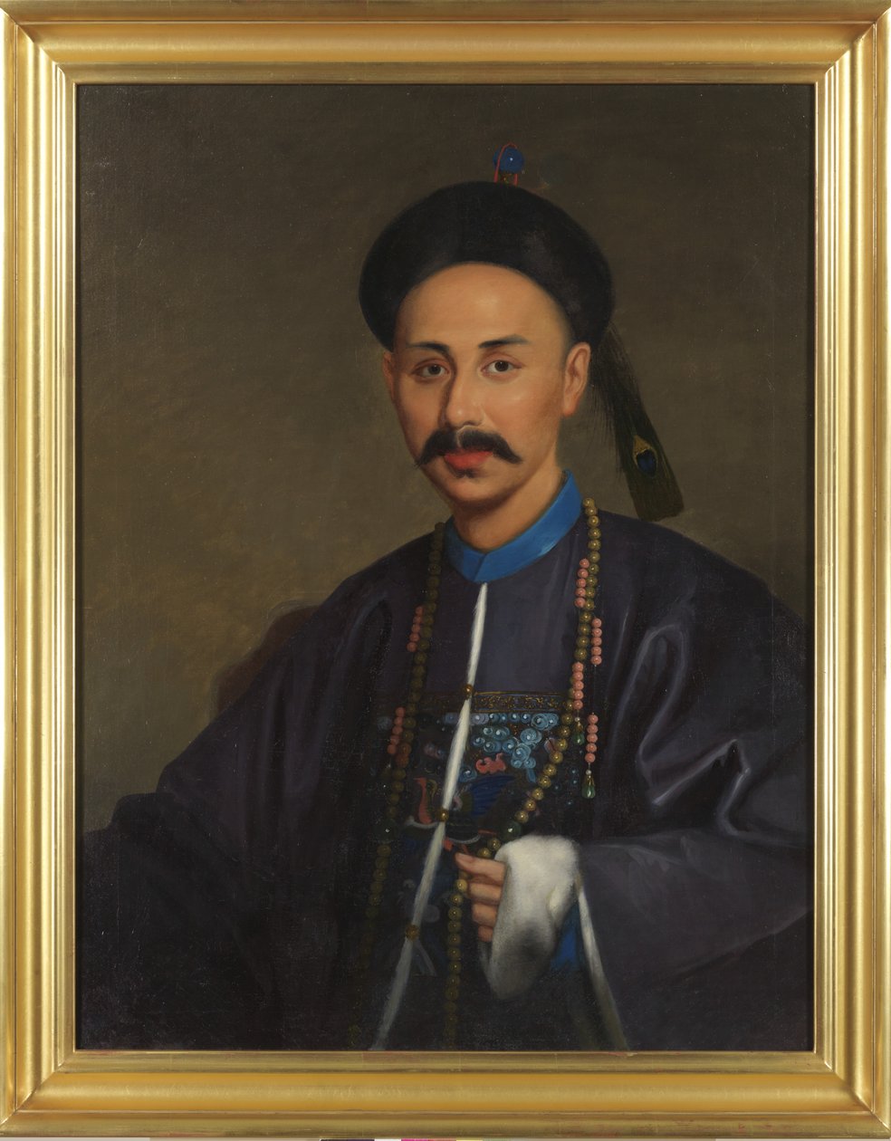Retrato de Samqua, c.1850 (óleo sobre lienzo) de Lamqua Lamqua